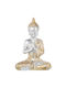 Decorative Figure Alexandra House Living Gold Silver Plastic Buddha 18 X 28 X 40 Cm