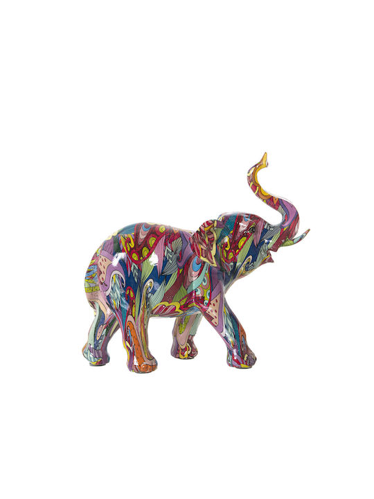 Decorative Figure Alexandra House Living Multicolored Plastic Elephant 10 X 23 X 22 Cm