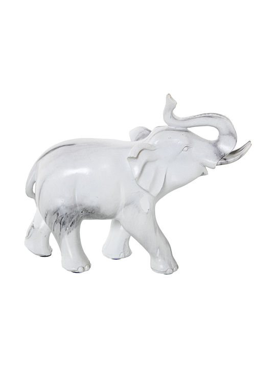 Figurină decorativă Alexandra House Living material plastic elefant 12 x 24 x 21 cm marmură