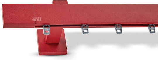 Enis by Domus Pf India One-Way Metallic Curtain Track Red 200cm 510897-72