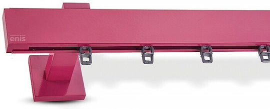 Enis by Domus Pf Cap One-Way Metallic Curtain Track Fuchsia 240cm 510904-97 Enis by Domus Pf Cap One-Way Metallic Curtain Track Fuchsia 240cm 510904-97