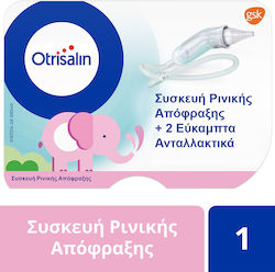 Otrisalin Nasal Aspirator Συσκευή Ρινικής Απόφραξης + 2 Εύκαμπτα Ανταλλακτικά