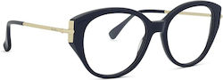 Max Mara Women's Metal Prescription Eyeglass Fr...