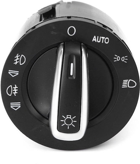 Comutator lumini auto pentru Audi A6 / Q7 / S6 / RS6 / Toate drumurile / Patru Citroen C6 Corvette C6 Negru