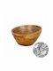 Ready Wooden Salad Bowl Brown 30x30x17.5cm