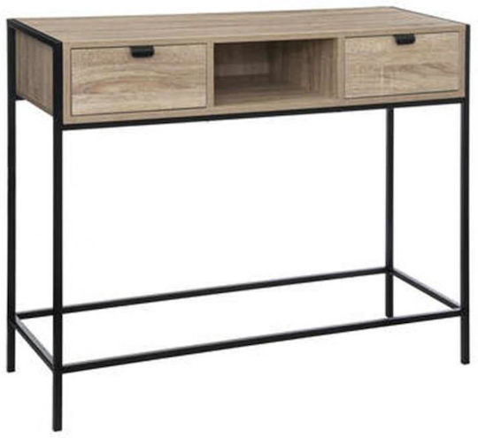 Aliaj Metal Console Table Natural Color L100xW35xH80cm