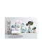 Pastel Dinosaur Kids Room Stickers Decoration 120x240