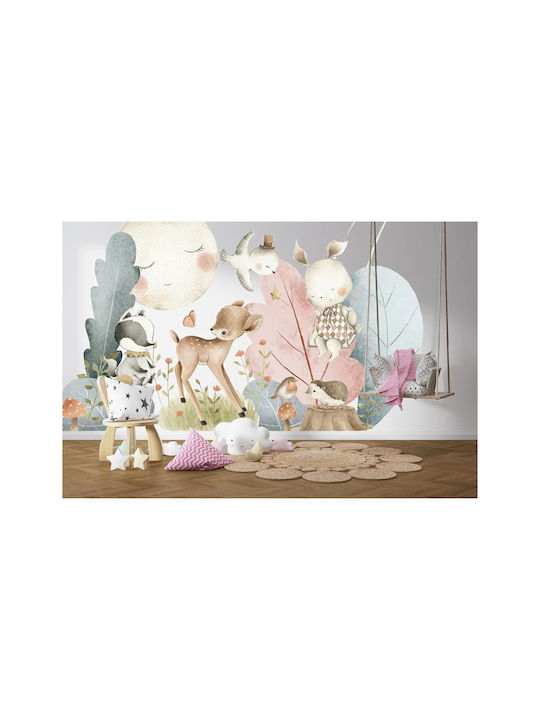 Kids Room Wall Stickers Pastel Forest Picture Decoration 60x120
