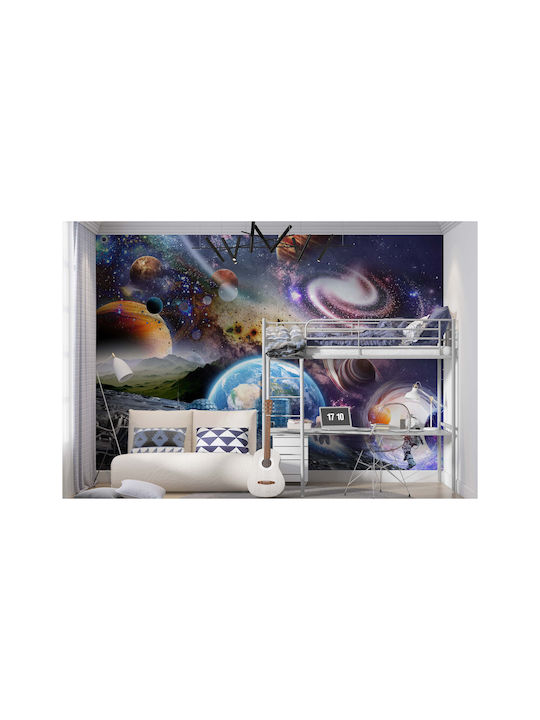 Moderne Wandtapete für Kinderzimmer Kosmos 260x390