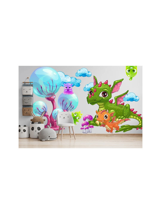 Autocolante Decorative Drăguțe cu Dinozauri pentru Copii 60x120