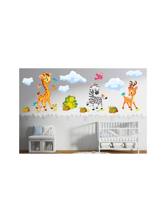 Sticker Colorat cu Animale pentru Camera Copiilor 120x240