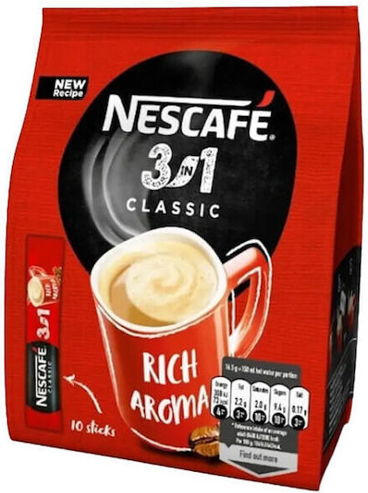 Nescafe 3in1 Classic Stick 10x16.5gr 1-49697