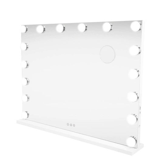 Monstershop Schminkspiegel Wand Led Bluetooth mit Licht 80x60cm Weiße