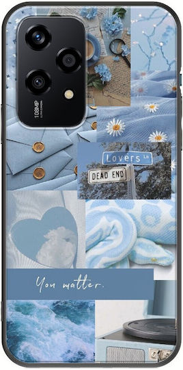 Aesthetic Blue Honor 200 Lite 5g Black TPU Silicone