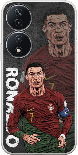 Football Stars Cristiano Ronaldo Portugal Honor 90 Smart 5G Flexible TPU Transparent Silicone
