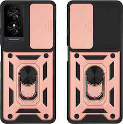 Ring Armor Campro Sonique Case for TCL 50 SE Rose Gold