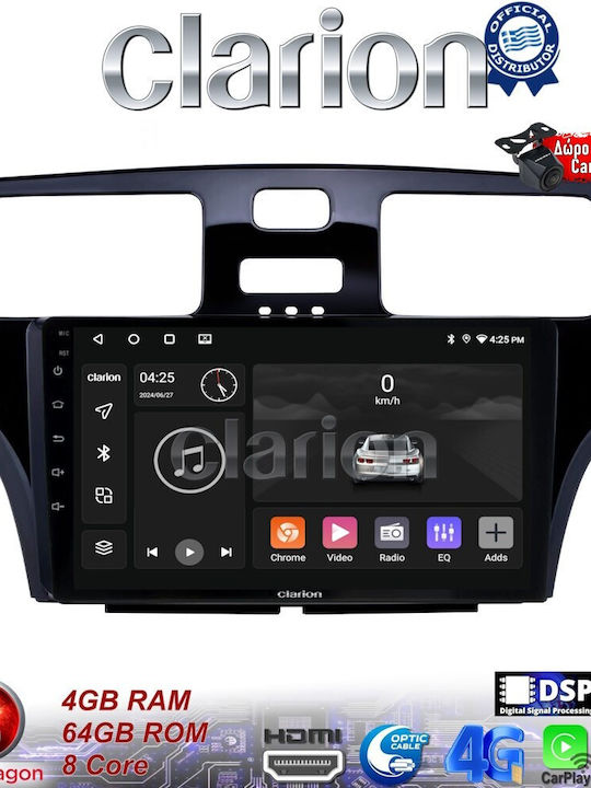 Clarion Car Audio System for Lexus ES 2001 > 2007 (Bluetooth/USB/WiFi/GPS/Apple-Carplay/Android-Auto) with Touch Screen 9"