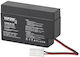12v Lead Gel Battery 0.8 Ah Maintenance-free 96x25x62 Mm