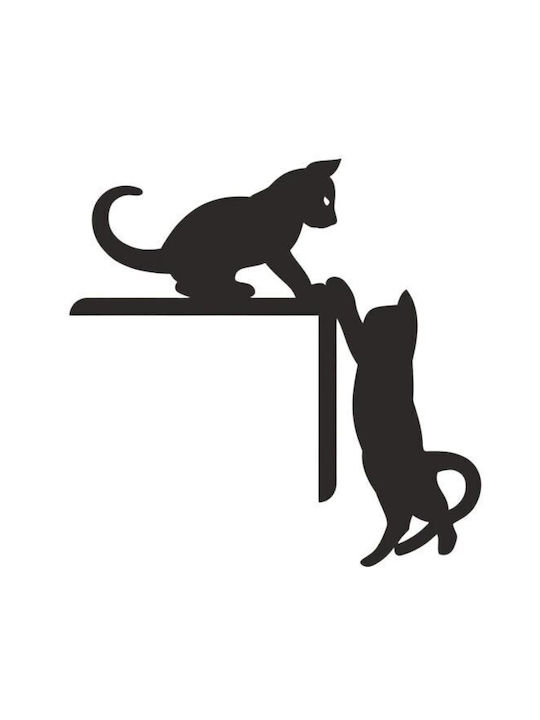 Vivatechnix Decorațiune Siluetă Neagră Din Metal 30x30cm