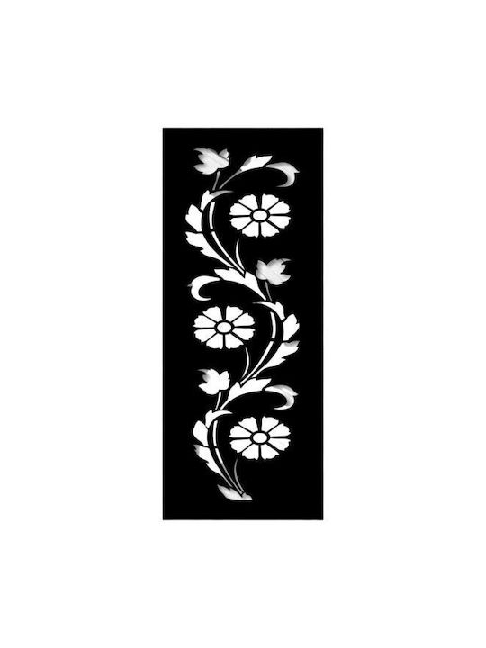Vivatechnix Decorațiune Siluetă Neagră Din Metal 120x30cm