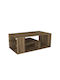 Rectangular Coffee Table Abdera Walnut L110xW60xH42cm