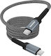 Swissten Usb-c To Usb-c Cable 60w Automatic Winding Length 1m Black