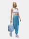Jumpman Women's Crop Top Cotton Sleeveless White