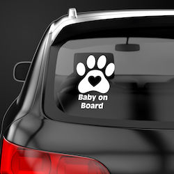 Baby on Board White Sticker