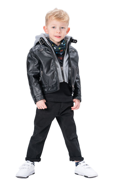 Energiers Kinder Schlaghose Jeans Schwarz