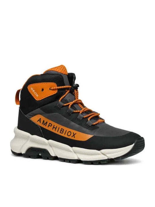 Geox J Flexyper Plus Lederne Kinderstiefeletten...