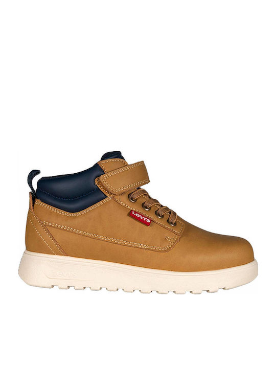 Levi's Arizona Kids Boots with Laces Yellow