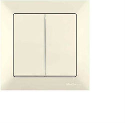 Mutlusan Wall Switch Two-Way Beige