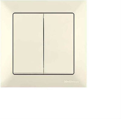 Mutlusan Wall Switch Two-Way Beige