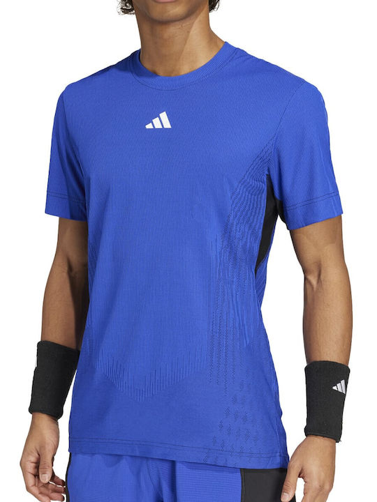 adidas FreeLift Pro IV8320 Herren Tennisbekleidung Bluse in Blau