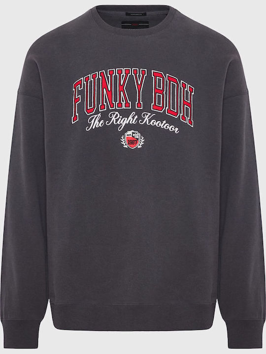 Funky Buddha Φούτερ Antracite Grey