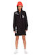 Mini Shirt Dress Dress Black