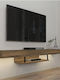 TV Stand Albares with LED Lighting Walnut L150xW29.6xH22cm