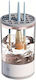 Transparent Makeup Brush Cleaning Container
