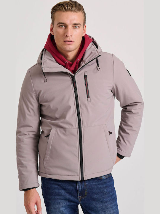 Χειμωνιάτικο Μπουφάν Softshell Αδιάβροχο και Αντιανεμικό Γκρι