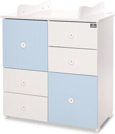 Baby Dresser with 4 Drawers White 83x47x96cm