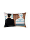 Silk Fashion Decorative Pillow Case from 100% Cotton Multicolour Polygazo 304 40x60cm