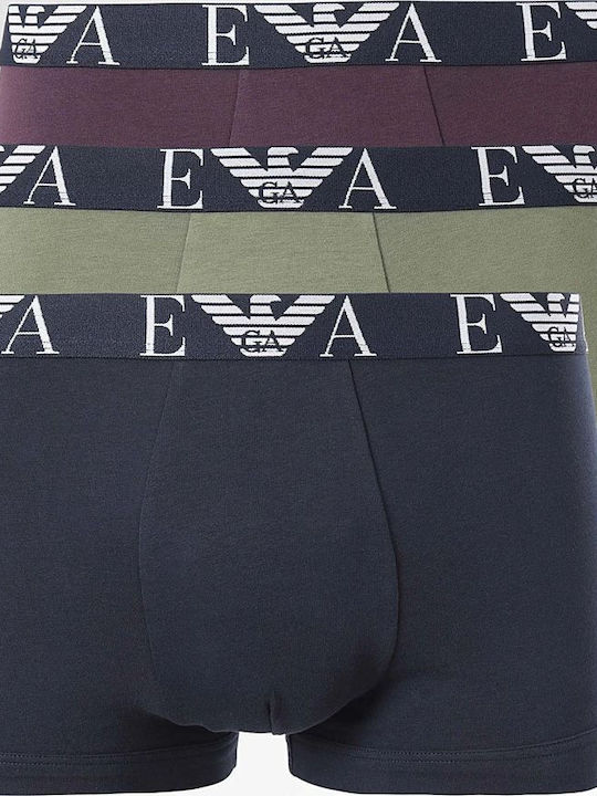 Men's Boxers Olive, Marine, Blackberry 3Pack