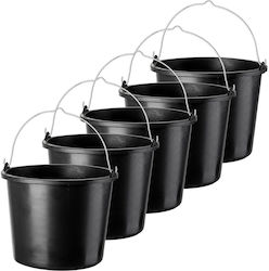 Kadax Plastic Construction Utility Bucket 5l Pack 5
