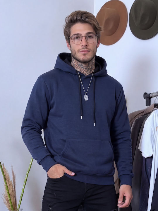 Panda Clothing Sweatshirt mit Kapuze Blau BLUE-...
