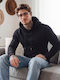 Sweatshirt with Hood Black