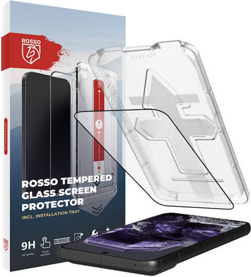 Rosso Αντιχαρακτικό Full Face Tempered Glass Μαύρο (Google Pixel 8)