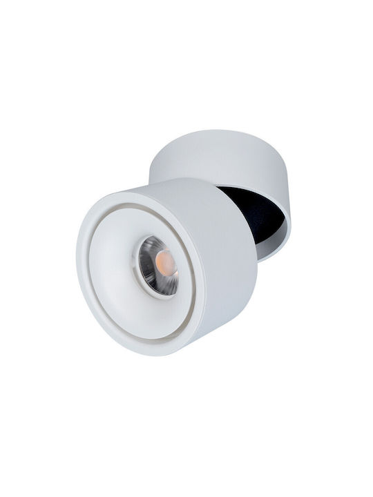 Elmark Μονό LED Σποτ σε Λευκό Χρώμα
