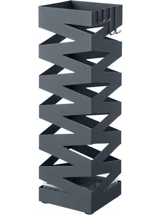 Songmics Ομπρελοθήκη Μεταλλική Γκρι 15.5x15.5x49cm