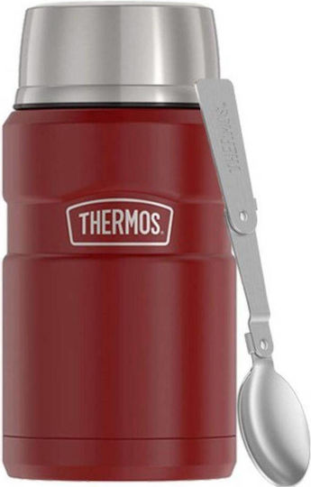 Thermos Esslöffel Thermos 0,7 L Stainless King Rustikales Rot