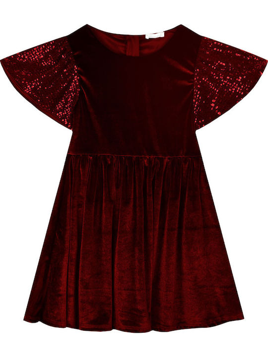 Energiers Kinderkleid Samt Cherry